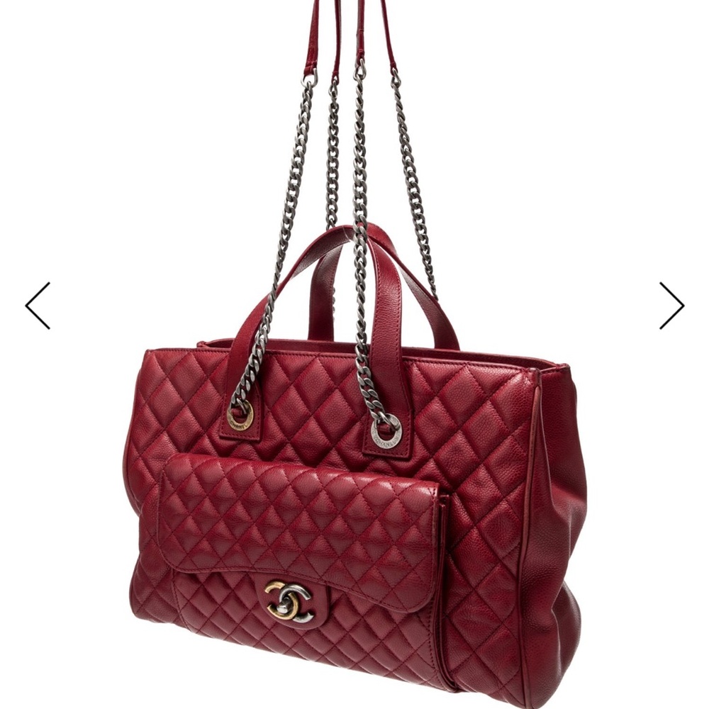 Chanel Burgundy Quilted Shoulder Bag